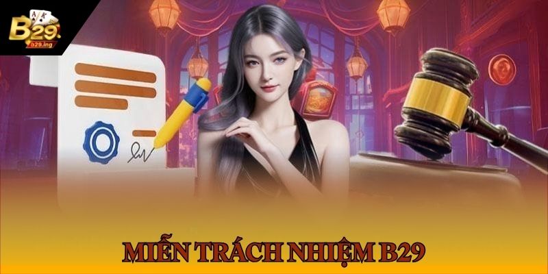 Nội dung chính sách miễn trách nhiệm B29 cập nhật mới